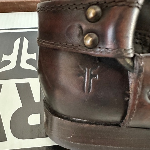 FRYE Melissa Harness Riding Boots - Size 6 - Color: Dark Brown - Picture 8 of 16